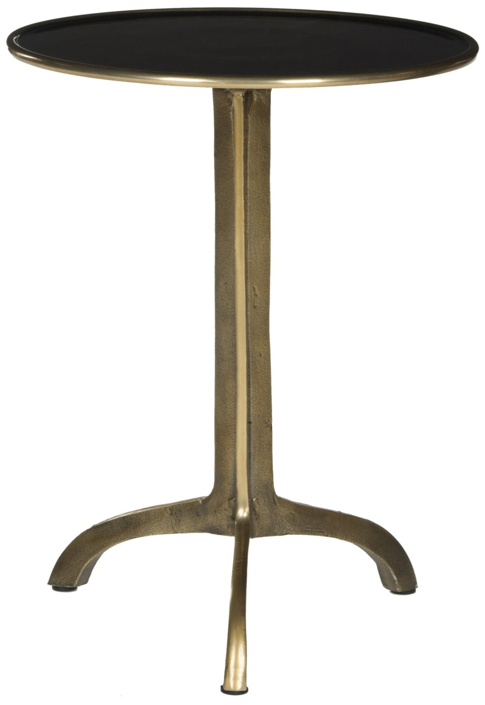 Safavieh Brent Accent Table - Vintage Glamour Meets Modern Design In Antique Brass For Elegant Interiors FOX3220A