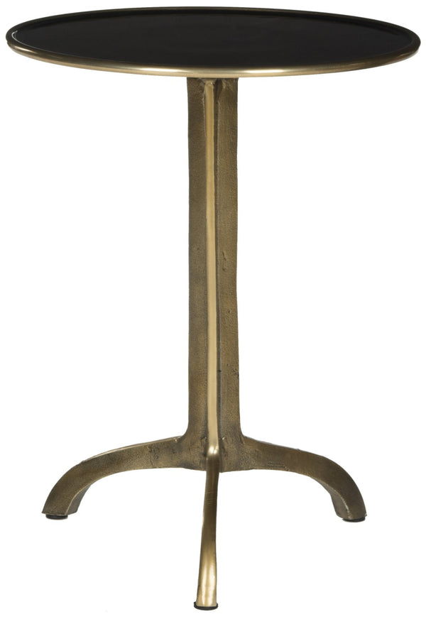 Safavieh Brent Accent Table - Vintage Glamour Meets Modern Design In Antique Brass For Elegant Interiors FOX3220A