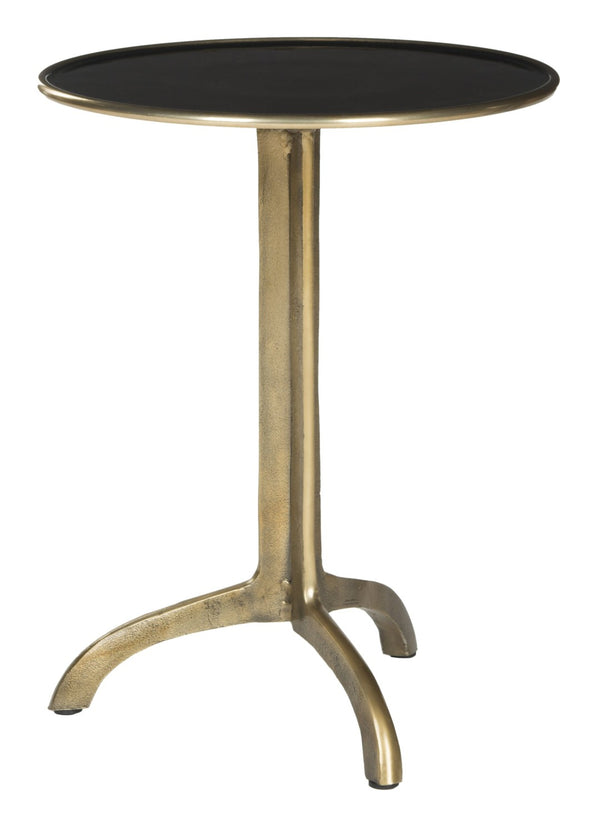 Safavieh Brent Accent Table - Vintage Glamour Meets Modern Design In Antique Brass For Elegant Interiors FOX3220A