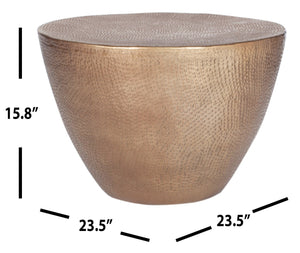 Safavieh Myrtis Coffee Table - Elegant Moroccan-Inspired Design For Modern And Traditional Living Spaces Brass FOX3232A