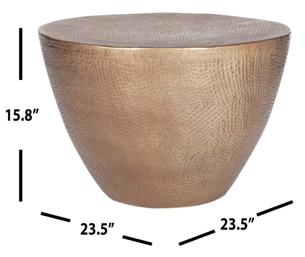 Safavieh Myrtis Coffee Table - Elegant Moroccan-Inspired Design For Modern And Traditional Living Spaces Brass FOX3232A