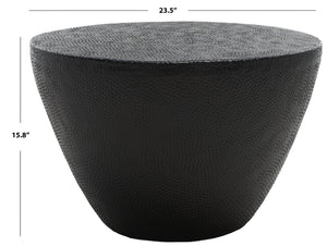 Safavieh Myrtis Coffee Table - Elegant Moroccan-Inspired Design For Modern And Traditional Living Spaces Matte Black FOX3232B