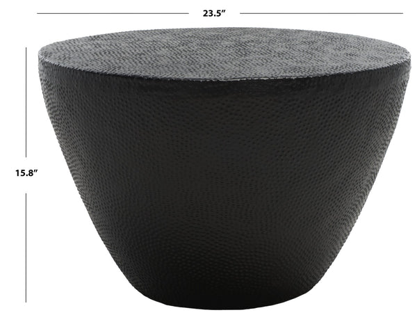 Safavieh Myrtis Coffee Table - Elegant Moroccan-Inspired Design For Modern And Traditional Living Spaces Matte Black FOX3232B