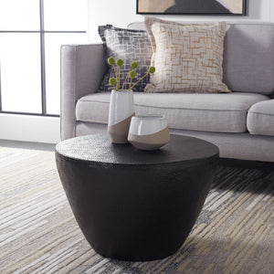 Safavieh Myrtis Coffee Table - Elegant Moroccan-Inspired Design For Modern And Traditional Living Spaces Matte Black FOX3232B