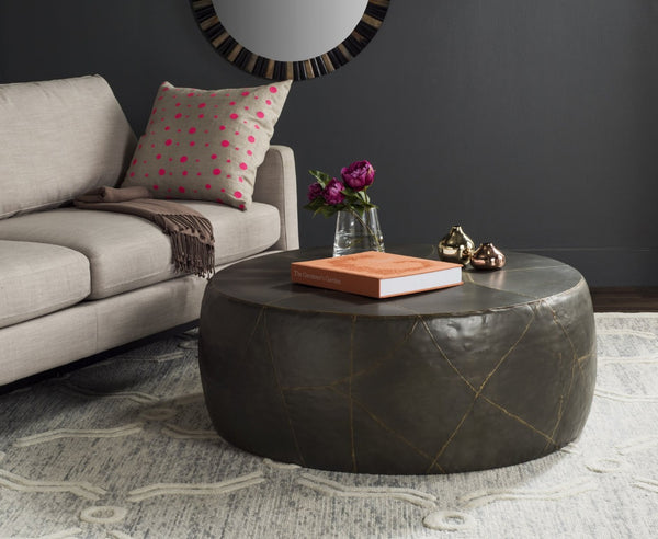 Safavieh Vernice Coffee Table - Bold Art-Inspired Modern Focal Point With Silver Finish For Eclectic Interiors FOX3234A