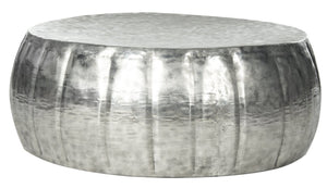 Safavieh Dara Coffee Table: Sculptural Silver Aluminum Centerpiece For Modern Living Spaces & Unique Style FOX3239A