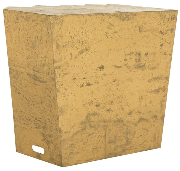 Safavieh Gisela Hex Console - Modern Brutalist Design With Luxe Gold Finish For Entryways And Living Spaces FOX3244A