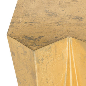 Safavieh Gisela Hex Console - Modern Brutalist Design With Luxe Gold Finish For Entryways And Living Spaces FOX3244A