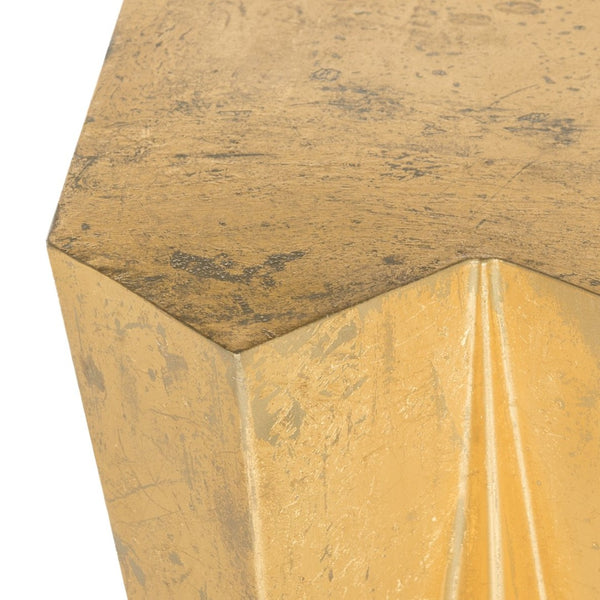 Safavieh Gisela Hex Console - Modern Brutalist Design With Luxe Gold Finish For Entryways And Living Spaces FOX3244A