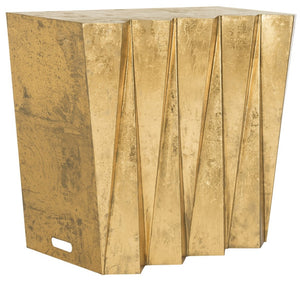 Safavieh Gisela Hex Console - Modern Brutalist Design With Luxe Gold Finish For Entryways And Living Spaces FOX3244A