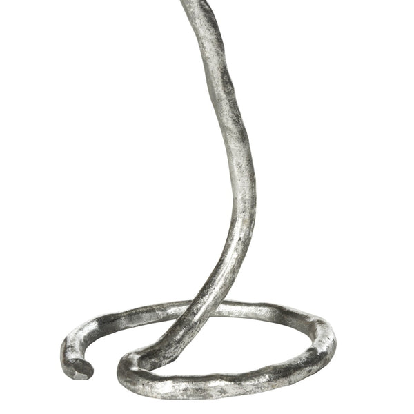 Safavieh Mina Silver Foil Petal Side Table - Botanical Elegance & Modern Artistry For Any Room Decor FOX3246B
