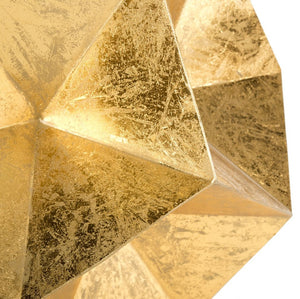 Safavieh Iona Side Table - Sculptural Gold Accent Table With Faceted Geometry For Modern & Classic Interiors FOX3252A