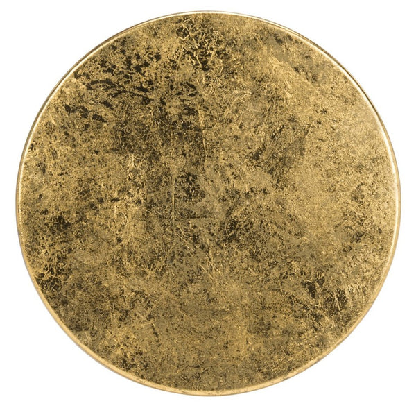 Safavieh Lorna Counter Stool - Chic Retro Glam Design With Gold Leaf Finish For Upscale Kitchen Décor Black/Gold FOX3255D