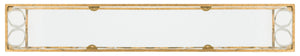 Safavieh Carina Elegant Oval Ringed Console Table - Modern Gold Foil Frame With Glass Top For Sophisticated Entryway FOX3256A