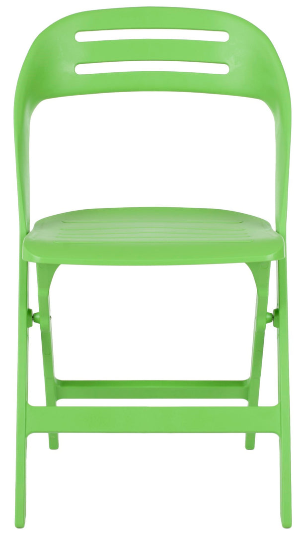 Safavieh Danielle Folding Chairs In Vibrant Green – Stylish, Lightweight, And Perfect For Any Outdoor Gathering! Green Polypropylene And Fiber Glass Fox3501c-set4