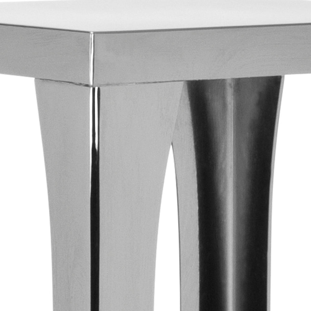 Safavieh Neutron Modern Plant Stand - Sleek Silver Finish, Durable Design For Indoor Greenery Display & Decor FOX4000A