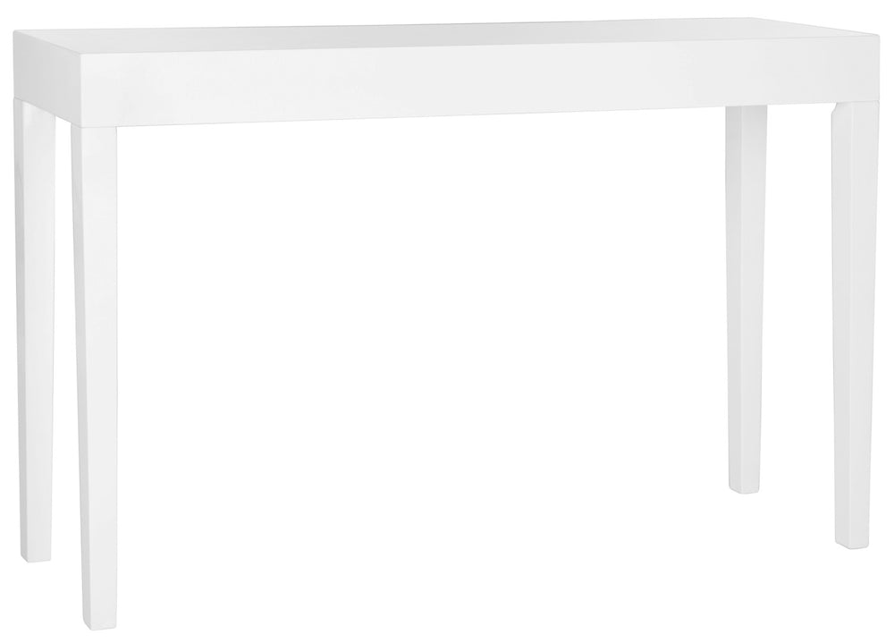 Safavieh Kayson Mid-Century Scandinavian Console Table – Sleek White Lacquer Design For Modern Interiors FOX4204A