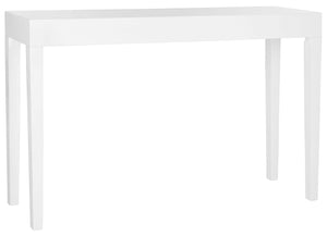 Safavieh Kayson Mid-Century Scandinavian Console Table – Sleek White Lacquer Design For Modern Interiors FOX4204A