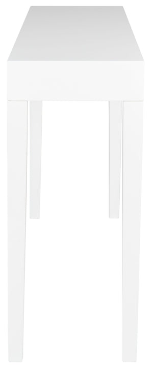 Safavieh Kayson Mid-Century Scandinavian Console Table – Sleek White Lacquer Design For Modern Interiors FOX4204A
