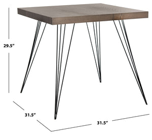 Safavieh Wolcott Mid-Century Square Accent Table With Hairpin Legs - Stylish, Durable & Versatile Design! FOX4205B