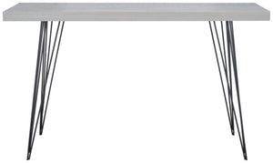 Safavieh Wolcott Retro Mid-Century Console Table - Stylish Lacquer Finish With Hairpin Legs For Modern Spaces Grey/Black FOX4208B