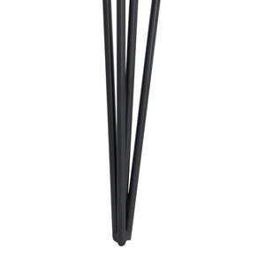 Safavieh Wolcott Retro Mid-Century Console Table - Stylish Lacquer Finish With Hairpin Legs For Modern Spaces Grey/Black FOX4208B