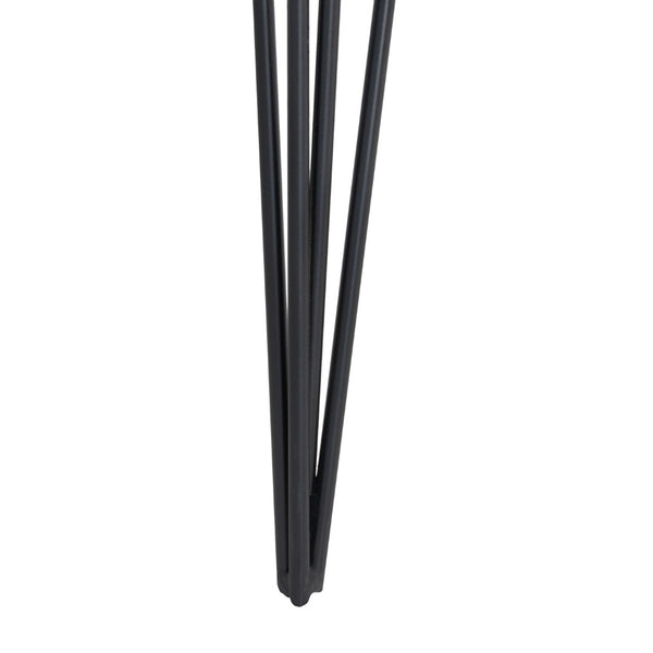 Safavieh Wolcott Retro Mid-Century Console Table - Stylish Lacquer Finish With Hairpin Legs For Modern Spaces Grey/Black FOX4208B