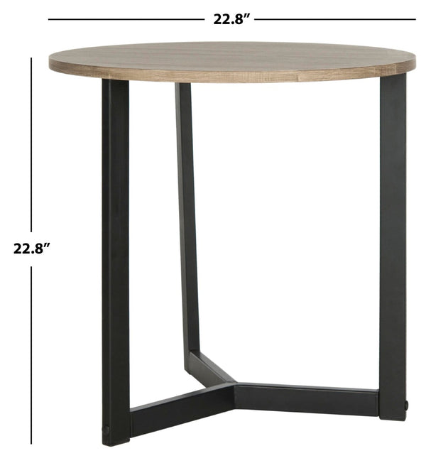 Safavieh Leonard Mid-Century Modern Wood End Table - Stylish Accent Piece For Living Rooms & Entryways Oak/Black FOX4213A