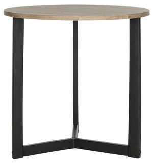 Safavieh Leonard Mid-Century Modern Wood End Table - Stylish Accent Piece For Living Rooms & Entryways Oak/Black FOX4213A