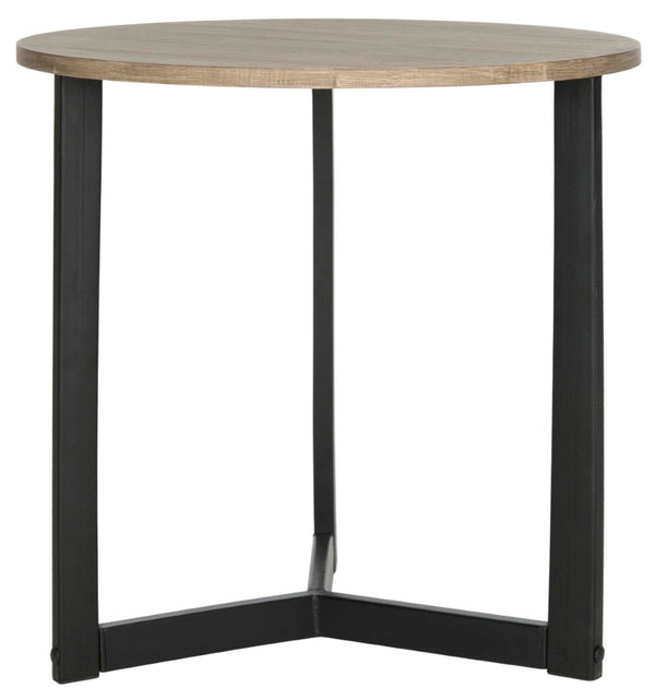Safavieh Leonard Mid-Century Modern Wood End Table - Stylish Accent Piece For Living Rooms & Entryways Oak/Black FOX4213A