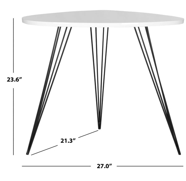 Safavieh Wynton Mid-Century Modern Lacquer End Table With Hairpin Legs - Stylish, Durable & Easy To Clean! FOX4214B