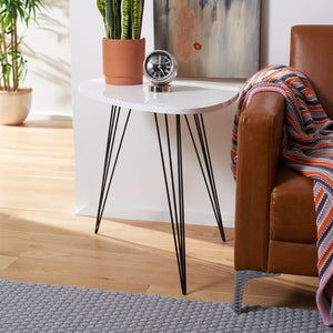 Safavieh Wynton Mid-Century Modern Lacquer End Table With Hairpin Legs - Stylish, Durable & Easy To Clean! FOX4214B