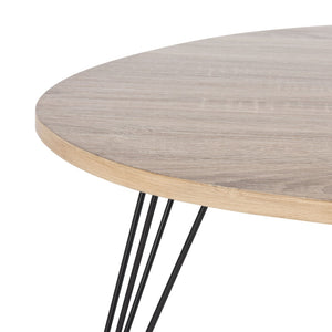 Safavieh Wynton Retro Mid Century Coffee Table – Elegant Elliptical Design With Hairpin Legs For Modern Homes FOX4215A