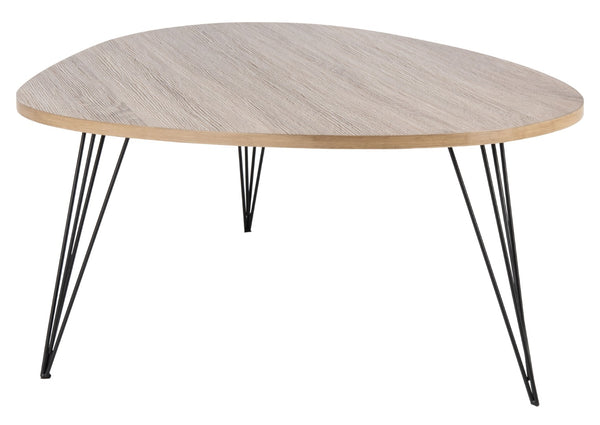 Safavieh Wynton Retro Mid Century Coffee Table – Elegant Elliptical Design With Hairpin Legs For Modern Homes FOX4215A