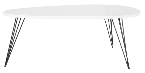 Safavieh Wynton Retro Mid-Century Coffee Table – Elegant Lacquer Finish With Hairpin Legs For Modern Homes FOX4215B