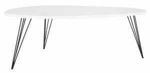 Safavieh Wynton Retro Mid-Century Coffee Table – Elegant Lacquer Finish With Hairpin Legs For Modern Homes FOX4215B
