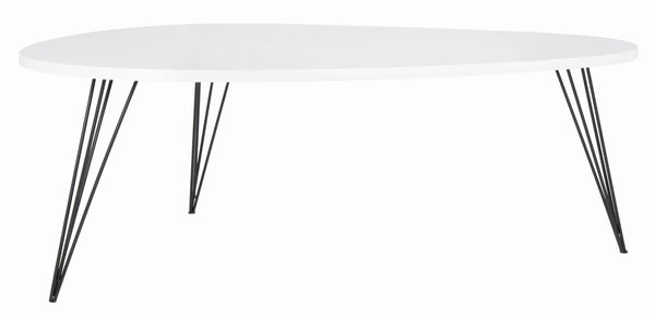 Safavieh Wynton Retro Mid-Century Coffee Table – Elegant Lacquer Finish With Hairpin Legs For Modern Homes FOX4215B