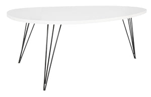Safavieh Wynton Retro Mid-Century Coffee Table – Elegant Lacquer Finish With Hairpin Legs For Modern Homes FOX4215B