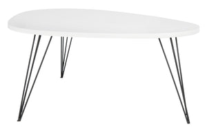 Safavieh Wynton Retro Mid-Century Coffee Table – Elegant Lacquer Finish With Hairpin Legs For Modern Homes FOX4215B