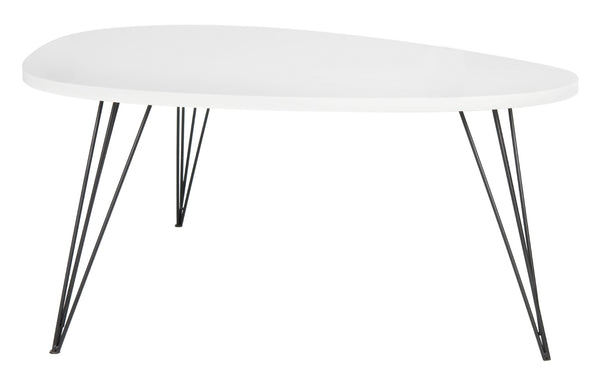 Safavieh Wynton Retro Mid-Century Coffee Table – Elegant Lacquer Finish With Hairpin Legs For Modern Homes FOX4215B