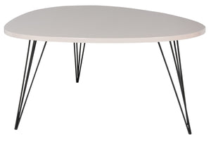 Safavieh Wynton Mid-Century Modern Lacquer Coffee Table - Sculptural Elegance For Stylish Living Spaces Taupe/Black FOX4215C