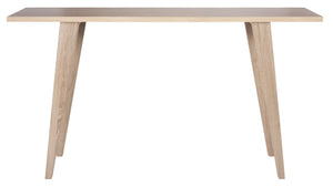 Safavieh Manny Mid-Century Modern Wood Console Table – Natural Oak Finish For Stylish Entryway & Living Room FOX4220A