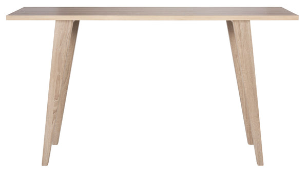 Safavieh Manny Mid-Century Modern Wood Console Table – Natural Oak Finish For Stylish Entryway & Living Room FOX4220A