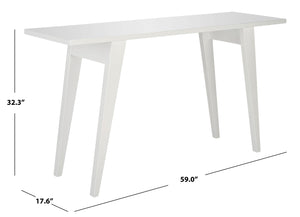 Safavieh Manny Mid Century Lacquer Console Table - Stylish Entryway Or Living Room Accent With Sleek Design FOX4220B