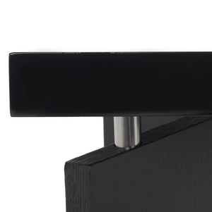 Safavieh Josef Retro Lacquer Coffee Table - Sleek Mid-Century Modern Design With Floating Top For Living Spaces Black/Black FOX4223C