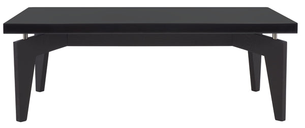 Safavieh Josef Retro Lacquer Coffee Table - Sleek Mid-Century Modern Design With Floating Top For Living Spaces Black/Black FOX4223C