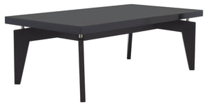 Safavieh Josef Retro Lacquer Coffee Table - Sleek Mid-Century Modern Design With Floating Top For Living Spaces Black/Black FOX4223C