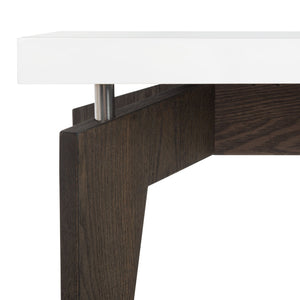Safavieh Josef Modern Floating Lacquer End Table – Stylish Two-Tone Design For Living Room & Small Spaces FOX4224A