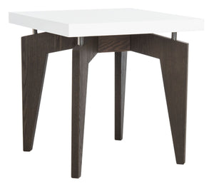 Safavieh Josef Modern Floating Lacquer End Table – Stylish Two-Tone Design For Living Room & Small Spaces FOX4224A