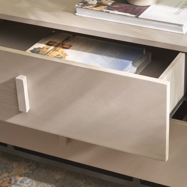 Safavieh Herschel Mid-Century Two-Drawer Cabinet - Stylish Scandinavian Design For Modern Living Spaces Grey/Black FOX4225B